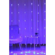 Akar Perde Led Mavi Işık 3*2 Metre Dış Mekan Süsleme